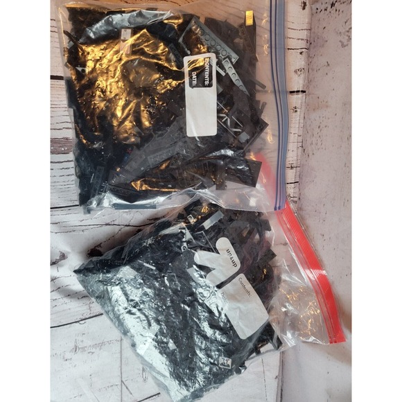 LEGO Bulk 1 Lb Lot Black Variety Of Pieces - Picture 3 of 4